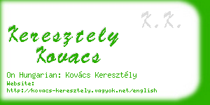keresztely kovacs business card